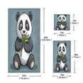 thumbnail image 3 of Three-Piece Towel Set Face Towel Towel Set Hand Towel Bath Towel Cotton Bath Towels Bath Towel Sets Hand Bath Towels Panda with Gray Background, 3 of 8