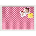 thumbnail image 2 of PinPix 18x13 Custom Cork Bulletin Board Hot Pink Diamond Poster Board Has a Fabric Style Canvas Finish, Framed in Hot Pink Diamond, by ArtToFrames (PinPix-302), 2 of 6