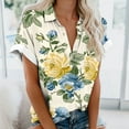 thumbnail image 2 of Mujeres Pantalones Cortos Impresos Blusas de Manga Corta Y Top Regular, Vestido de Moda de Verano Casual para Mujeres, 2 of 5
