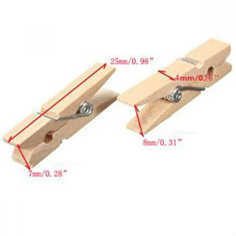 50Pcs Durable Wood Clothespins Wooden Laundry Clothes Pin Paper Peg DIY  Clip 