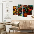 thumbnail image 4 of Elephant Stock Mexican Food Mix Wall Art - Horizontal Multi Panel Canvas - Dining Room Wall Decor - Food And Drink Multi Panel - Blue And Orange Decor - 24" x 14", 4 of 4