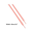 thumbnail image 3 of INSPIRE CHIC Solid Color Flat Shoe Laces for Men Women Athletic Shoestrings 2 Pairs for Sneakers 120cm/47.2" Peach Pink, 3 of 4