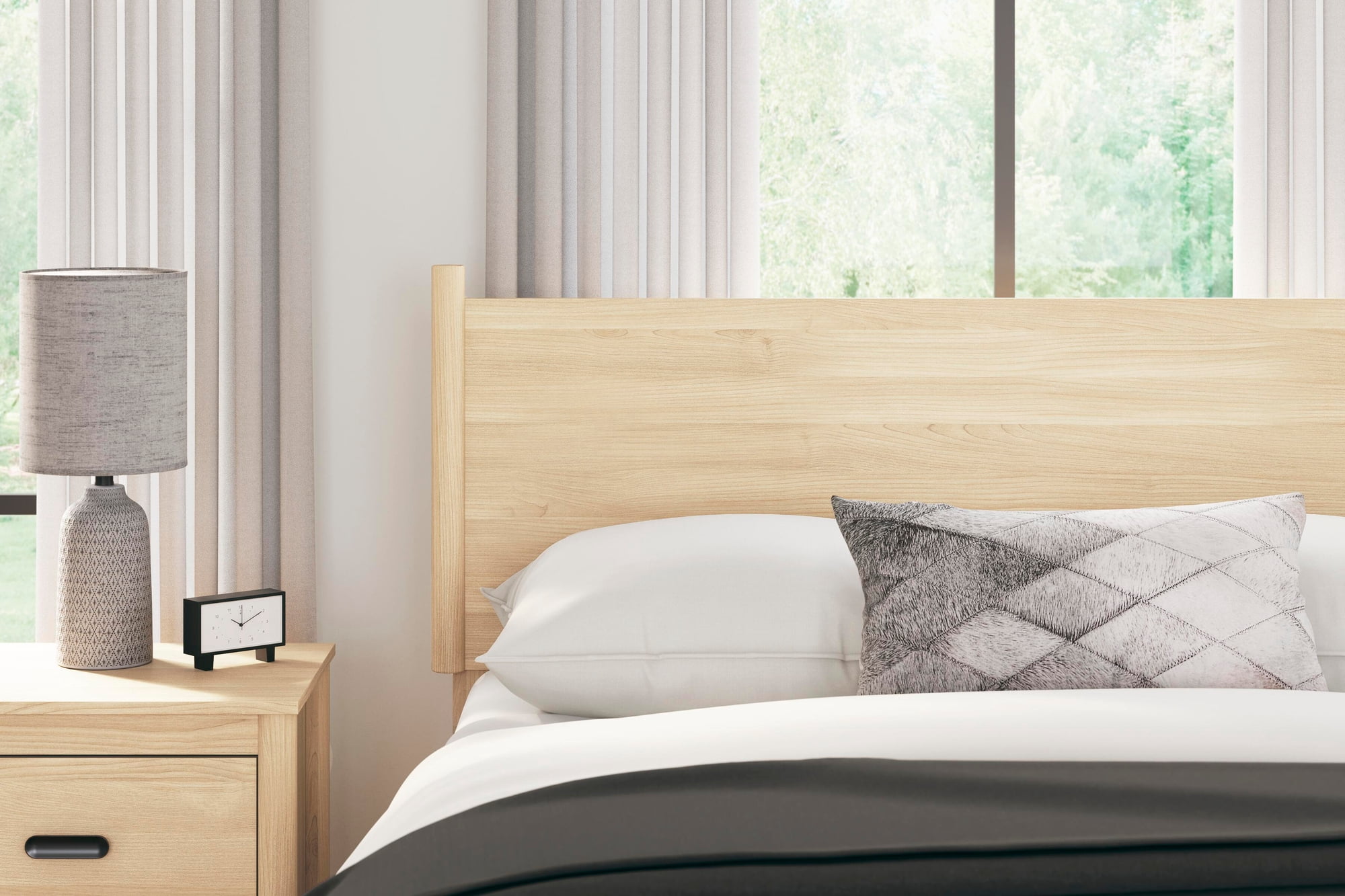 Signature Design by Ashley Cabinella Full Panel Headboard, Tan