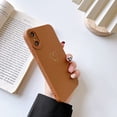 thumbnail image 3 of for iPhone Xs Max Case(2018 6.5"), Cute Bling Side Back Plated Love Heart with Full Lens Camera Cover Protection Soft Shockproof Anti-Fall Phone Case for iPhone Xs Max 6.5" 2018 - Brown, 3 of 6