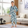 thumbnail image 3 of joogoo Peacock Feathers-s1 Unisex Adults Onesies Pajamas Jumpsuits L, 3 of 7