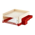 thumbnail image 2 of Miulika Desk File Holder File Paper Sorter Sturdy Multifunctional Stationery Storage with Drawer and Pen Holder for Commercial Office 2 Layers, 2 of 9