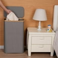 thumbnail image 4 of Slim laundry basket with lid, narrow version with removable bag, foldable laundry basket with handle, suitable for bathrooms, bedrooms and laundry roo, 4 of 5