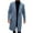 Light Blue*f, variant on Txeol Men's Trench Coats Notched Collar Single Breasted Pea Coat Fall Winter Warm Outdoor Overcoat Long Jacket,Wine,S