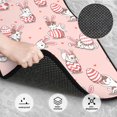 thumbnail image 3 of Honeii Easter Rabbit Print Car Foot Mat Four-Piece Set - Front & Rear Universal Car Floor Mats for SUVs, Trucks, Sedans, 3 of 7