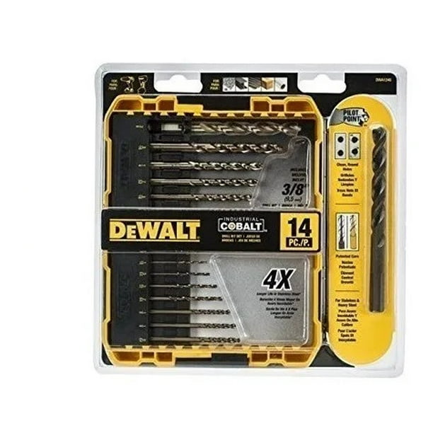 Set De 14 Brocas De Cobalto Industriales DeWalt DWA1240