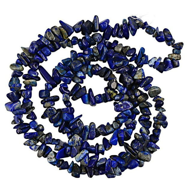 35" CUERDA de PIEDRAS PRECIOSAS de LAPISLÁZULI de CHIPS de PIEDRAS NATURALES de 4 Mm 9 Mm Zulema Chip