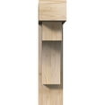 thumbnail image 2 of Ekena Millwork 7 1/2"W x 26"D x 30"H Westlake Block Smooth Bracket w/ Offset Brace, Douglas Fir, 2 of 25