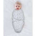 thumbnail image 5 of The Peanutshell Newborn Swaddles for Baby Boys or Baby Girls, 3 Pack Set, Grey Safari Sky, 5 of 7