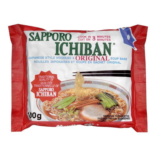 Nouilles japonaises et soupe en sachet original de Sapporo Ichiban Ces nouilles Sapporo