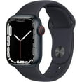 thumbnail image 1 of Remis à Neuf Apple Watch Series 7 Aluminium 41 mm (GPS + Cellulaire) Noir Minuit (Grade A), 1 of 3