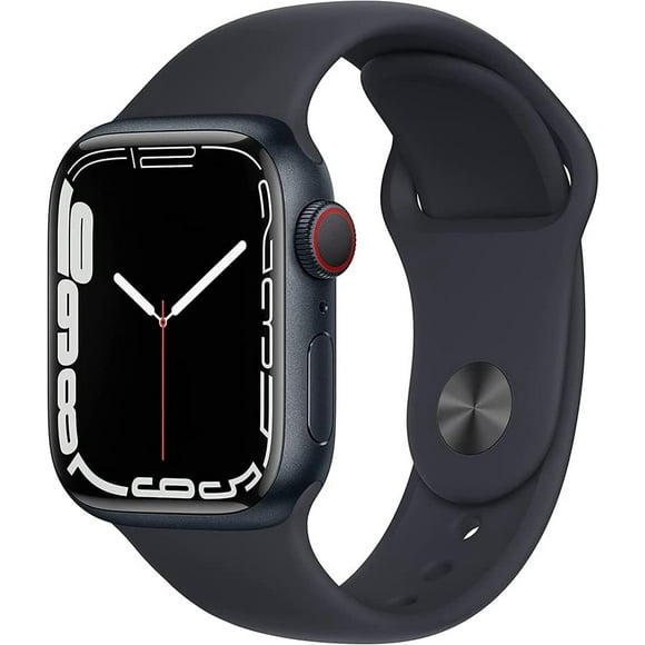 Refurbished Apple Watch Series 7 Aluminum 41 mm (GPS + Cellular) Midnight Black (Grade B)