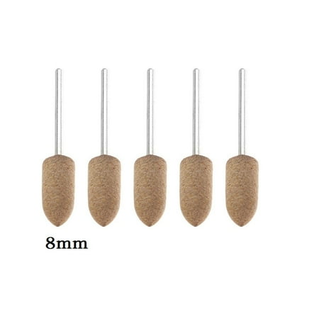 

5PCS 3mm Shaft Leather Grinding Head Abrasive for Mold Polishing Rotary Tool
