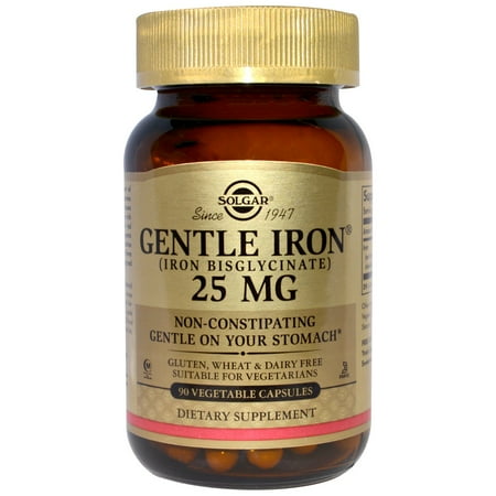 Gentle Iron - Solgar, Gentle Iron, 25 mg , 90 Vegetable Capsules(pack of 1)