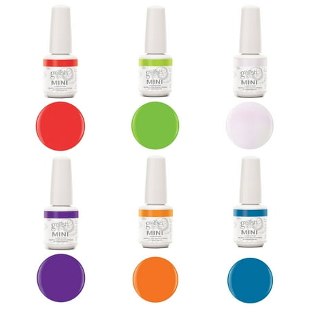 - Gelish Mini Makin' A Splash 6 Pack Summer Edition Soak Off Gel Nail Polish Kit