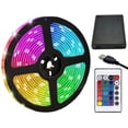 thumbnail image 1 of shiyou-LED Strip Lights Battery Powered, 6.5FT/2M RGB LED Light Strip SMD5050 60 LEDs Rope Lights Color Changing Flexible LED Strip Kit for Home Bedroom DIY Party Indoor Outdoor, 1 of 4