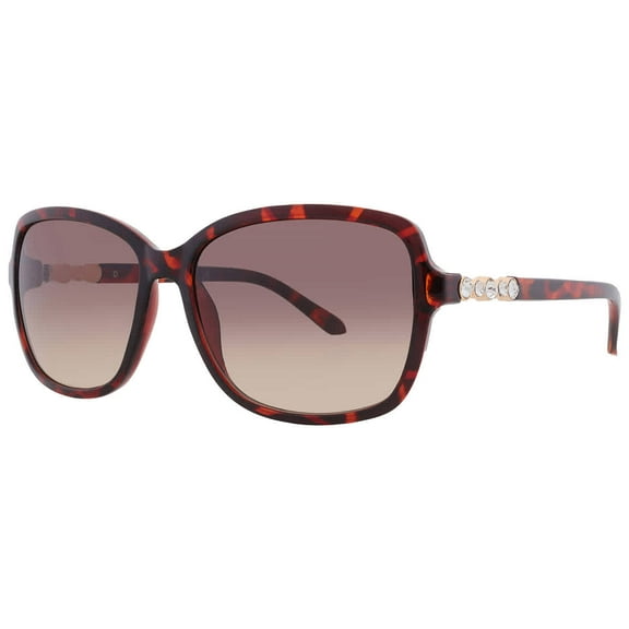 Guess Factory Brown Gradient Butterfly Ladies Sunglasses GF0393 52F 58