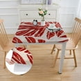 thumbnail image 2 of Acheng Leaf Pattern Square Tablecloth Waterproof Resistant Fabric 100% Polyester Fiber 40*40, 2 of 8