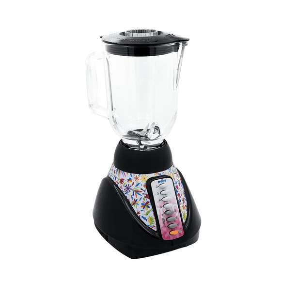 Licuadora MAN LPV-807 750W 1.5 L 7 Velocidades Vaso de Vidrio Silver Licuadora Potente para Hogar Jugos Batidos