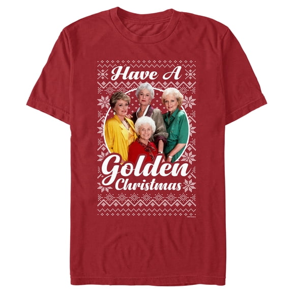 Men's The Golden Girls Ugly Christmas Portrait Graphic T-Shirt