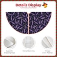 thumbnail image 3 of Rateoe Lavender Flowers Pattern Christmas Tree Skirt with Ties , Christmas Tree Decorations, Farmhouse Christmas Decor Xmas Holiday Decorations-48", 3 of 6