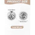 thumbnail image 2 of 1set 80pcs style Alloy Beads Round Antique Silver 8mm Hole: 1mm, 2 of 4