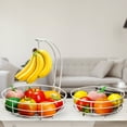 thumbnail image 6 of Bextsrack 2 Layer Disassembly Fruit Basket with Banana Holder for Countertop for kitchen-(White), 6 of 7