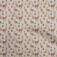 thumbnail image 1 of oneOone Georgette Viscose Light Gray Fabric Autumn Craft Projects Decor Fabric Printed By The Yard 42 Inch Wide, 1 of 4