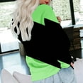 thumbnail image 6 of miqiqism Sweatshirt for Women Comfy Long Sleeve Blouses Juniors Round Neck Tee Shirts Trendy Relaxed Fit Workout Sweater Casual Colorblock Pullover Tunic Clothes,Green,XX-Large, 6 of 6