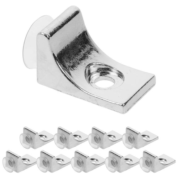 MLINS 10pcs Wardrobe Shelf Brackets Glass Shelf Supports Fixing Brackets for Shelves