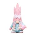 thumbnail image 2 of Easter Gnome Bunny, Handmade Swedish Tomte Plush Rabbits with Easter Egg and Carrot, Suitable for Easter Decoration Household Ornaments Spring Decor Gifts, 2 of 9