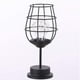 thumbnail image 3 of Lámpara de mesa de alambre de metal negro, luz nocturna estilo jaula de cesta de hierro moderna, lámpara de noche retro, luz lateral con pilas, 3 of 6