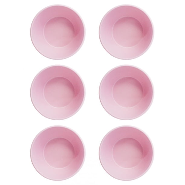 Juego 6 Bowl Galerias El Triunfo De Melamina Rosa Liso 15cm