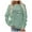 Green, variant on Crew Neck Pullover Zip up Sweatshirt Women No Hood Plus Size Women's Hoodless Sweatshirt Fall Winter Stylish Crewneck Top with Letter Print for Everyday Wear Casual Matching with Jeans for Comfort