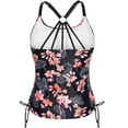 thumbnail image 4 of OCLCCG Tankini Swimsuits for Women Trendy Printed Strappy Racerback Swim Tankini Top Only No Bottom Tummy Control Swimwear 2025s, 4 of 4