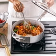 thumbnail image 2 of GreenPan Venice Pro Stainless Steel Healthy Ceramic Nonstick, 5 Quart, Light Gray,CC002257-001, 2 of 6