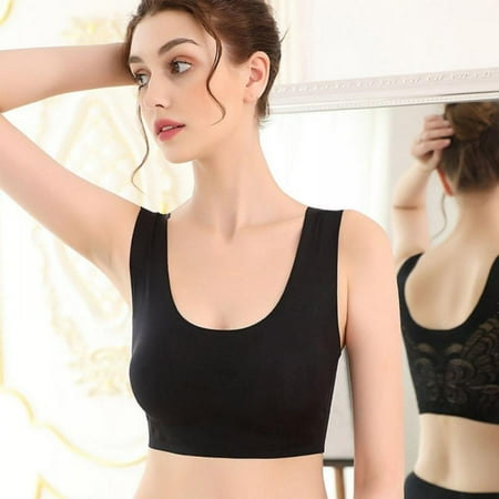 

Push Up Bra Women Thin Bra Back Hollow Bra Yoga Sports Bra Seamless Vest Bra Sleep Bra Underwear Wire Free Bra