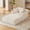 White, variant on Oversized Chaise Lounge Chair Indoor, Corduroy Upholstered Modern Sofa Couch,No Assembly Required,Comfy Sleeper Sofa for Living Room (White)