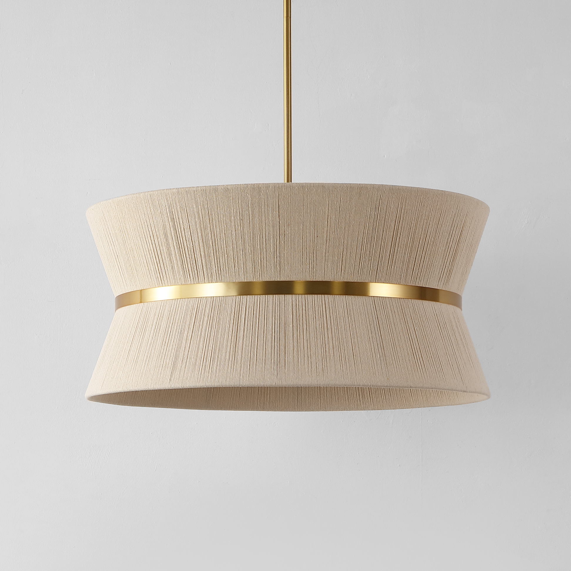 Safavieh Alma 4-Light Modern Rope Brass Gold Chandelier
