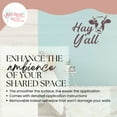 thumbnail image 2 of Hey Y'all Cow Wall Art Sticker -Vinyl Art Decal - Quote Decals for Wall - Entryway Farm Decor for Wall - Removable Sayings for Wall Décor 23x19- Inch Eggplant, 2 of 4