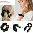 Christmas Pretty Polyester Bow Hair Rings Set 6 Pieces, Detachable