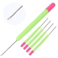 thumbnail image 3 of Dreadlock Making Hook, Portable Hook Set, Hair Styling Crochet Hook Kits,  Extension Hooks Pulling Hook Needle For , Feather And Rug Making, 3 of 8