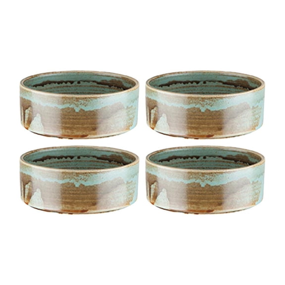 Coral dia.2.25" h:1" 1 oz. Round Decorated Porcelain Ramekin (Set of 4)