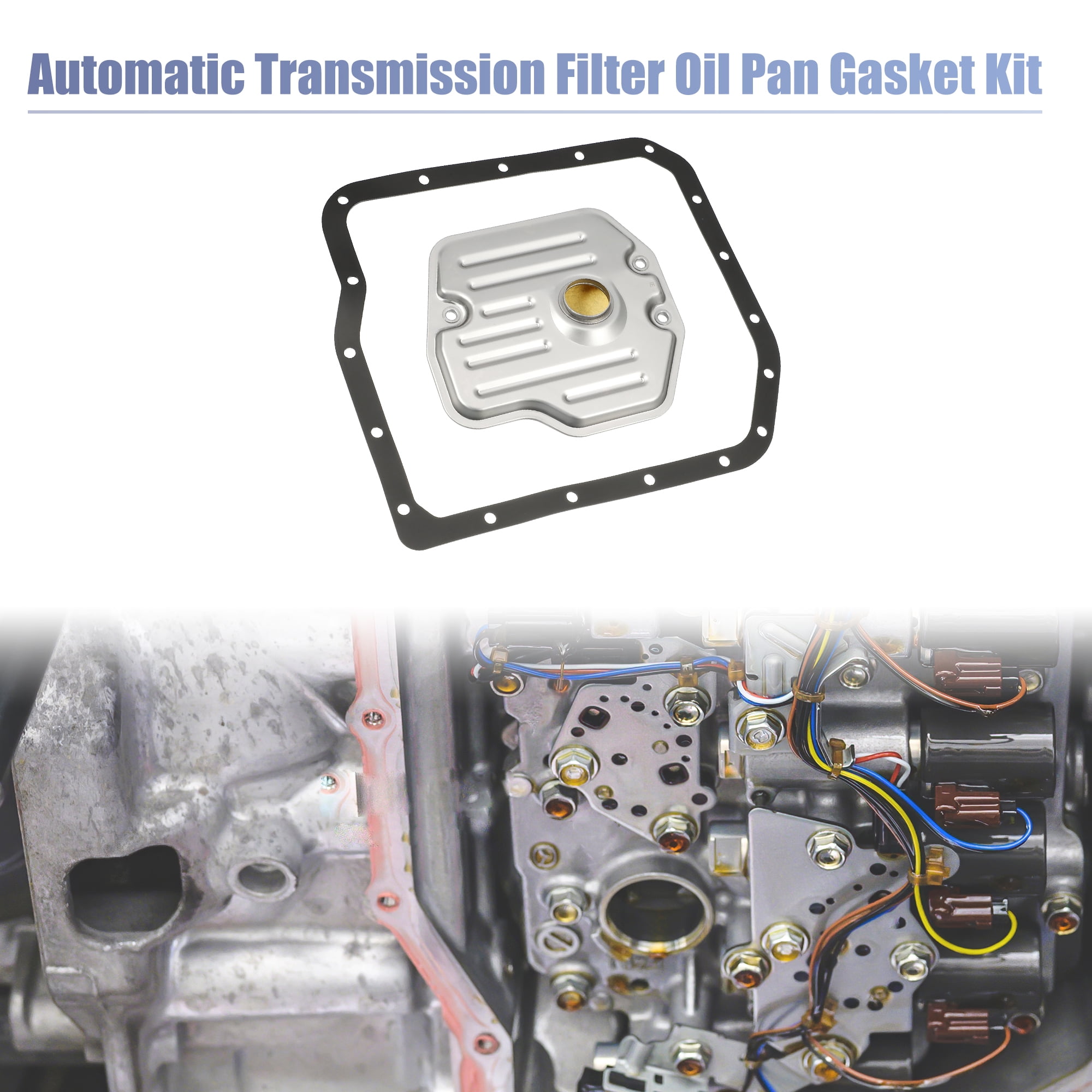 Unique Bargains 1 Set No.3533006010 Transmission Filter Oil Pan Gasket Kit for Toyota RAV4 2001-2012
