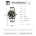 thumbnail image 4 of SKMEI Watch for Men, Round Quartz Watch with Date Display, Stainless Steel Band, 4 of 6