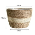 thumbnail image 3 of Panier à Fleurs Tressé Rangement Rotin Herbe de Mer Plante d'Intérieur Fleur Durable à Utiliser et Facile à Ranger Herbe de Mer, 3 of 6